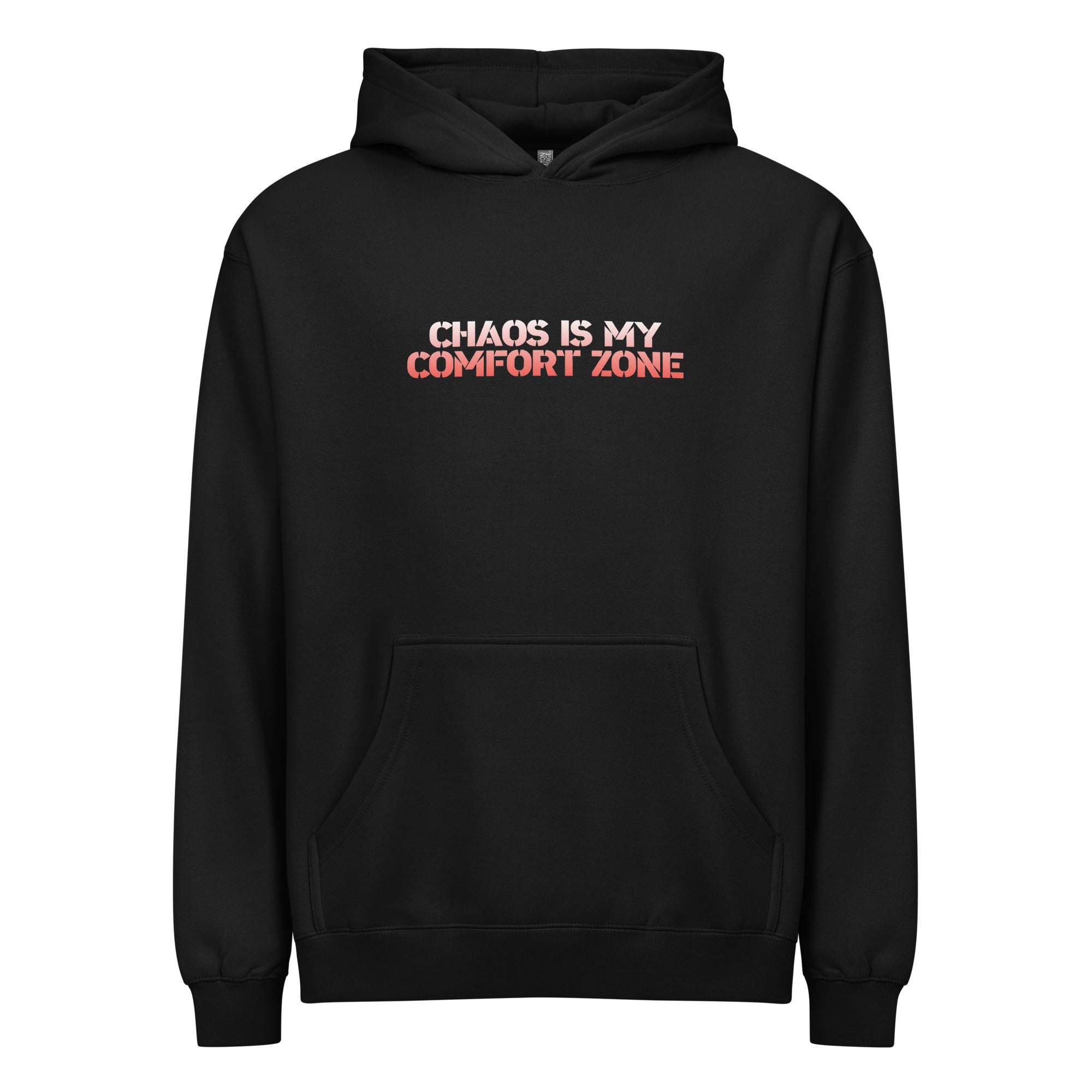 Chaos is my Comfort Zone - Men's box hoodie – SHOP KARAOKE NOW