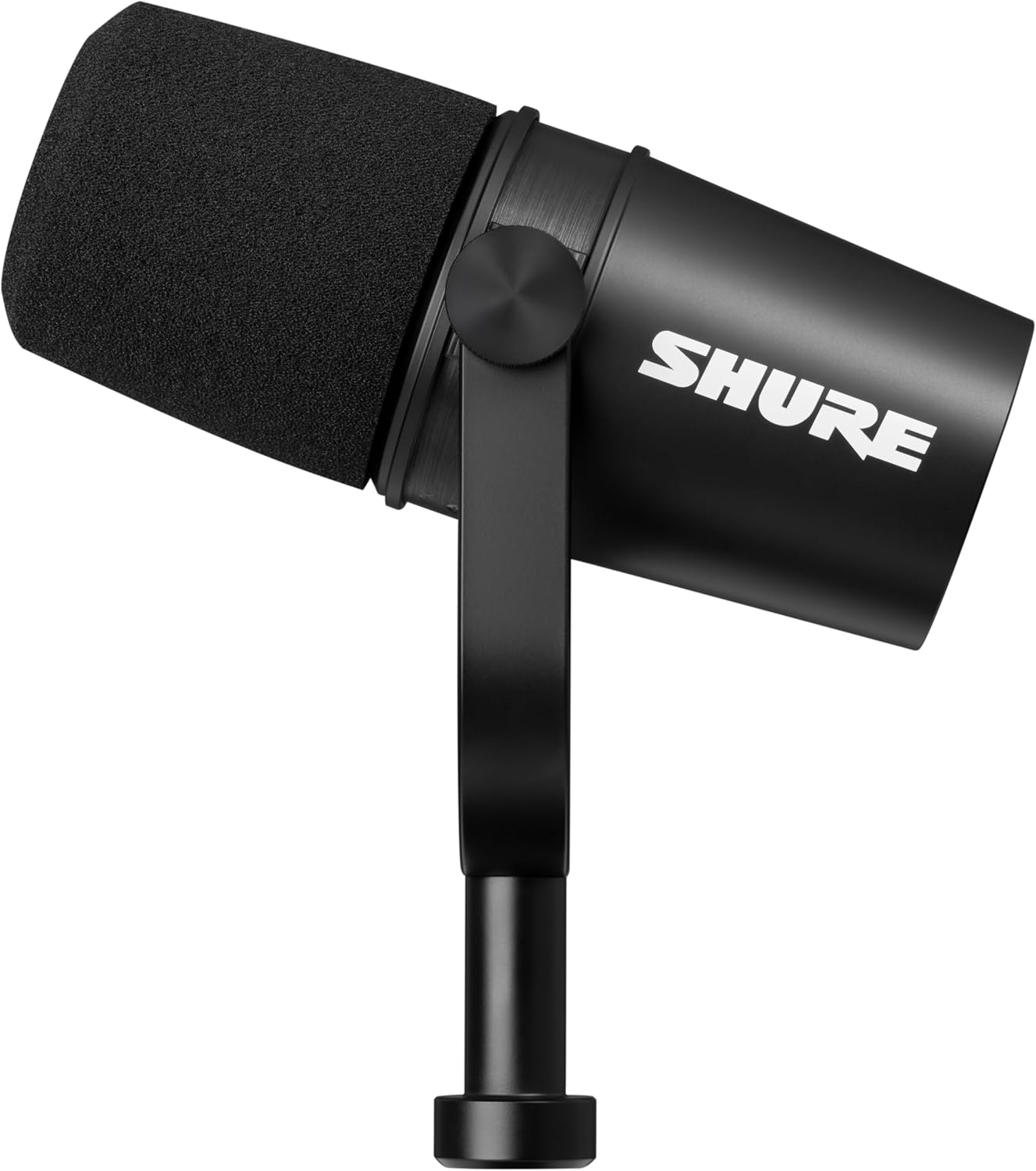 Shure MV7X XLR Dynamic Podcast & Recording Microphone - Black | XLR dynamic mic with voice-isolating technology and all-metal build for podcasting and vocal recording