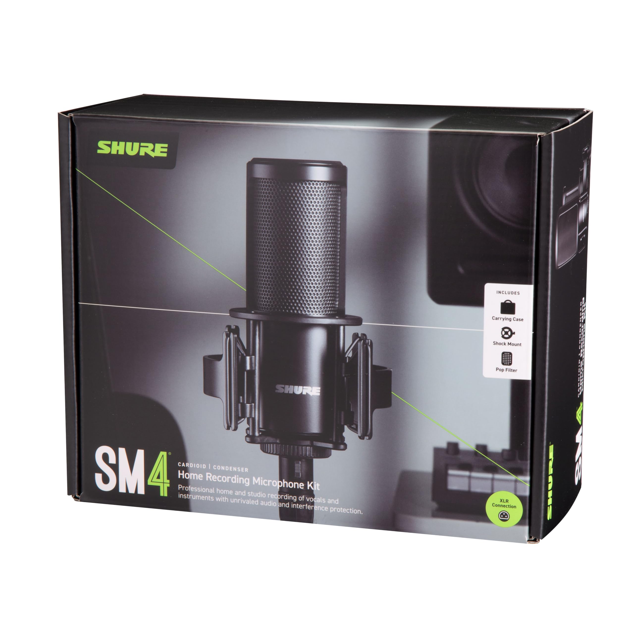 Shure SM4 XLR Studio Condenser Microphone Kit for Recording