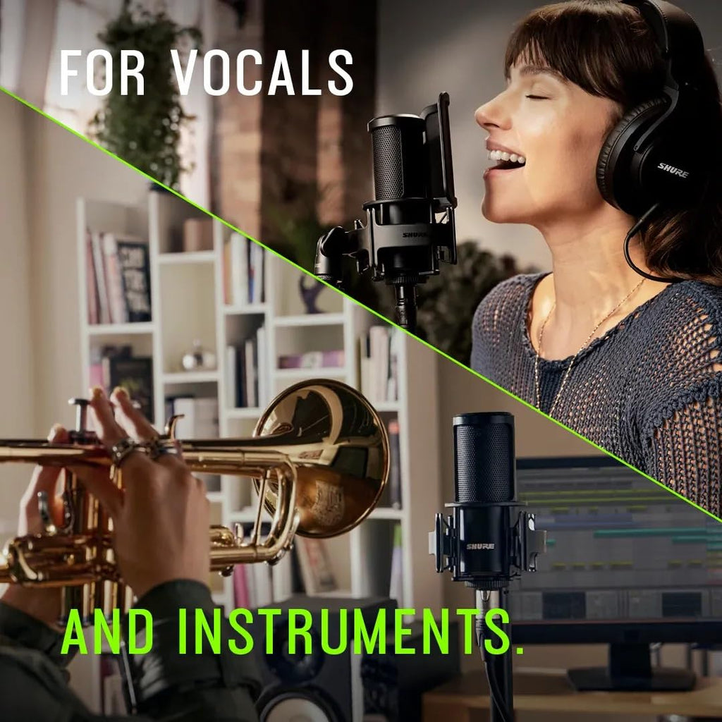 Shure SM4 XLR Studio Condenser Microphone Kit for Recording