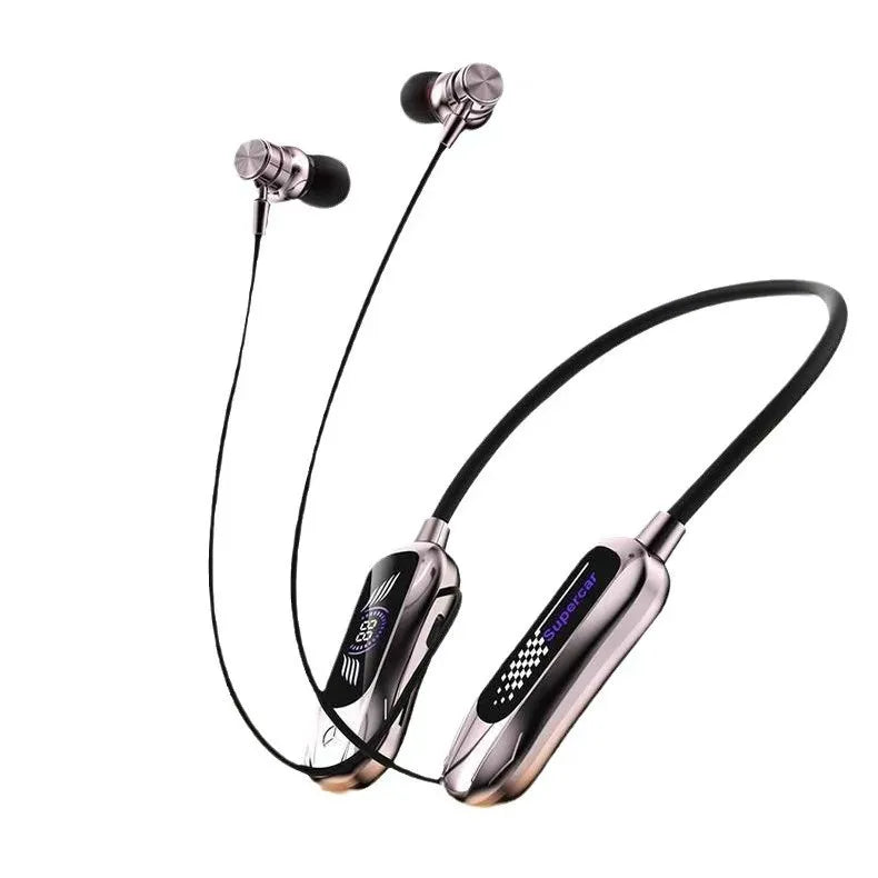 2025 New Digital LED Display Type-C Fast Charging Sport Earbuds jl Magnetic Wireless Gaming Karaoke Headsets Return Feature