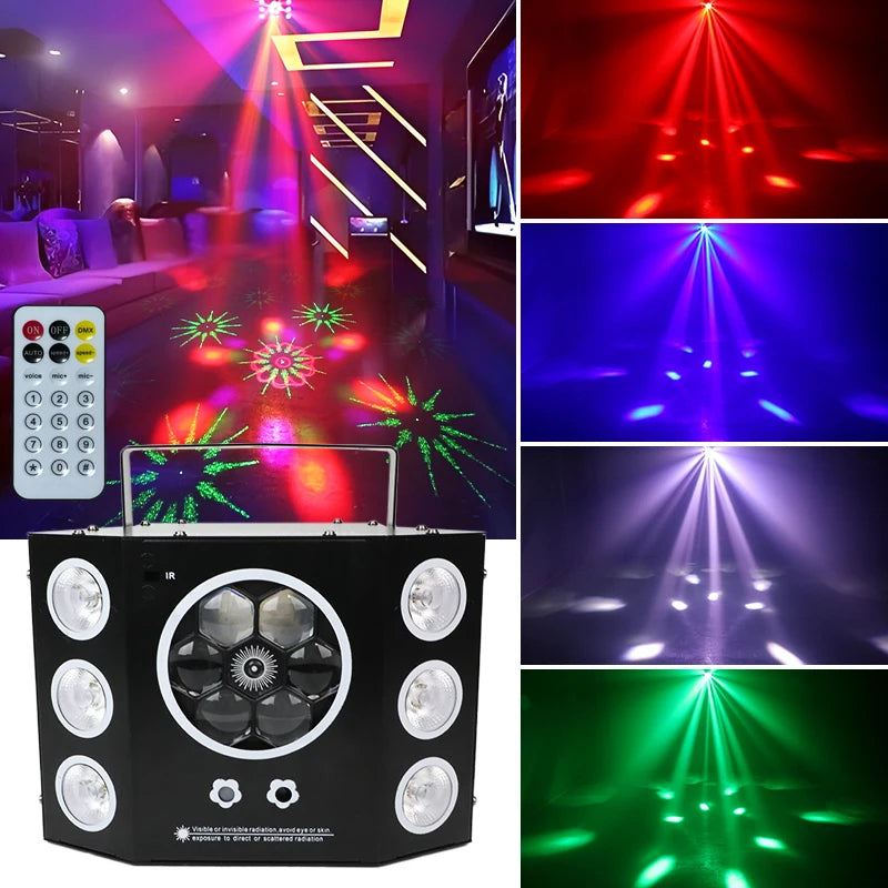 100W UV DJ Lights Bee Eye Strobe Stage Disco Light Beam Pattern DMX Control Wedding Bar Karaoke Church Show Party Lighting