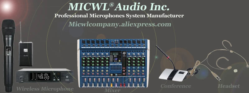 MICWL SM Series SLX288/SLX2 6 Channel Digital Wireless Microphone DJ Karaoke Stage System with 58 Handheld Super Dynamic Mics
