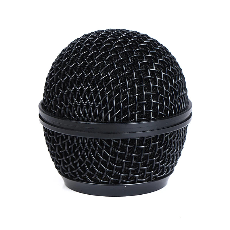 Steel Mesh Windscreen Replacement with Internal Foam Filter. Fits Shure models and Most Dynamic Microphones!
