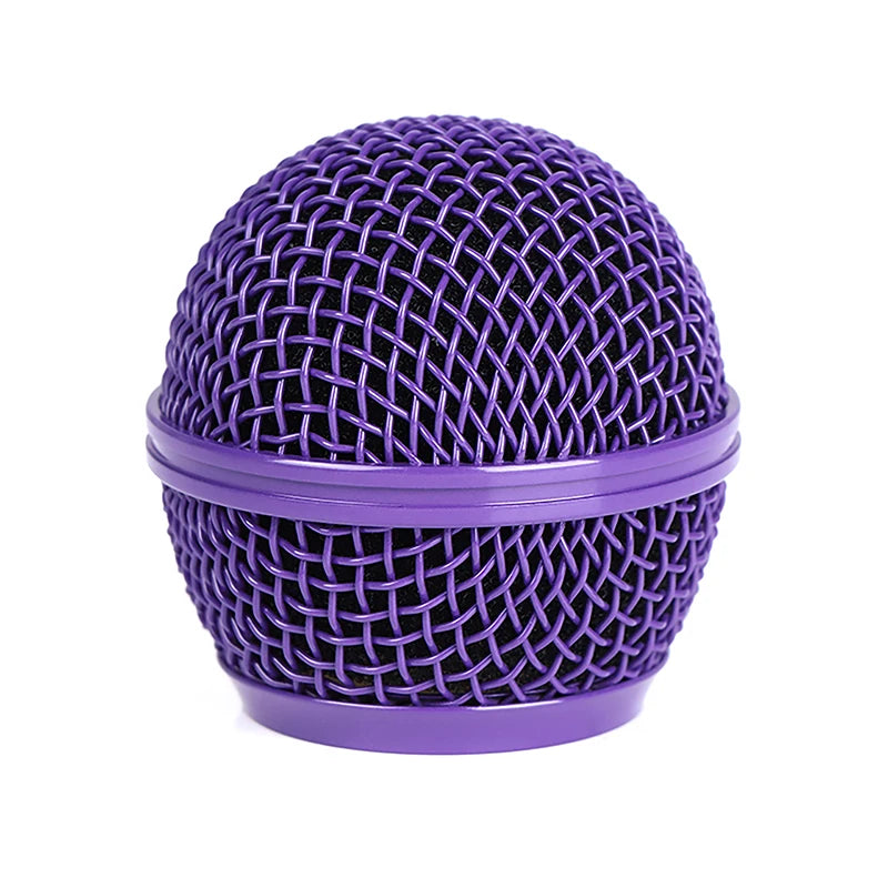 Steel Mesh Windscreen Replacement with Internal Foam Filter. Fits Shure models and Most Dynamic Microphones!
