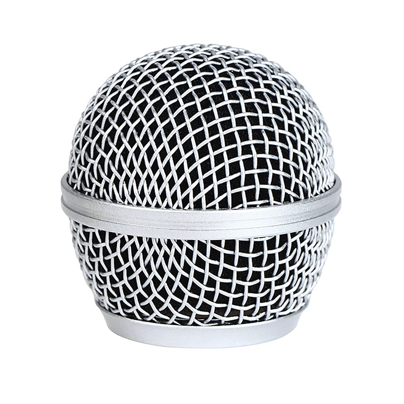 Steel Mesh Windscreen Replacement with Internal Foam Filter. Fits Shure models and Most Dynamic Microphones!