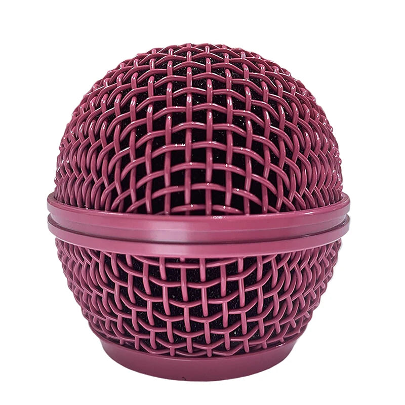 Steel Mesh Windscreen Replacement with Internal Foam Filter. Fits Shure models and Most Dynamic Microphones!