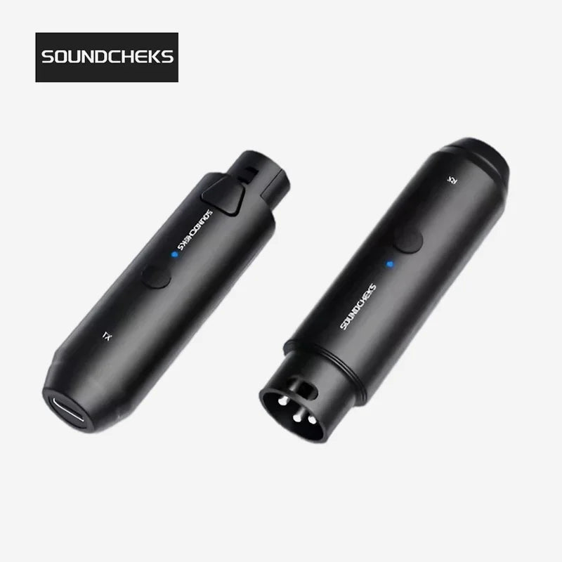 SOUNDCHEKS H-58 2.4GHz Wireless Microphone System with Transmitter and Receiver, Turns your Dynamic Wired Mic into a Wireless Handheld Microphone!